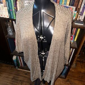 LuLaRoe heathered minimalist ribbed Lindsay cardigan